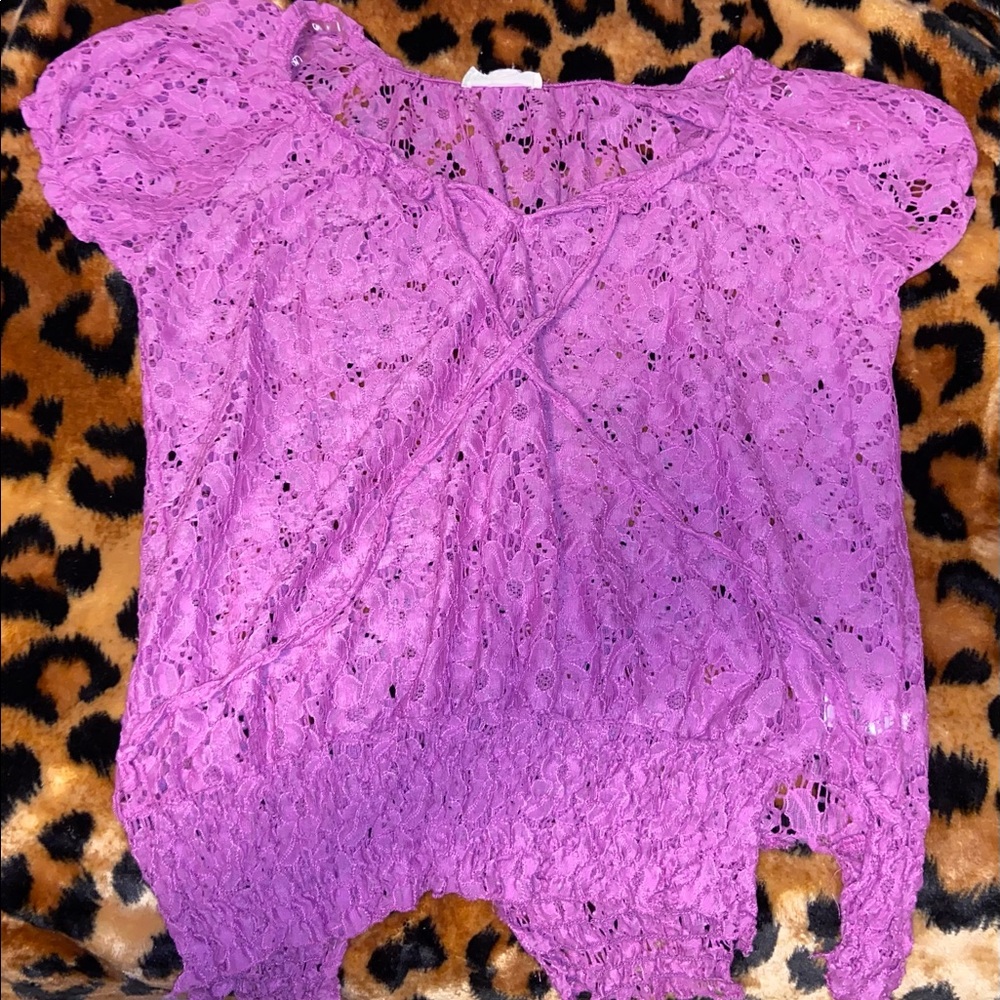 Purple Lace Blouse